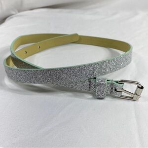 Cat & Jack Kid’s Silver Glittery Belt